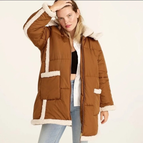 J. crew snowday signature puffer coat in excellent condition size XXS - Picture 1 of 7